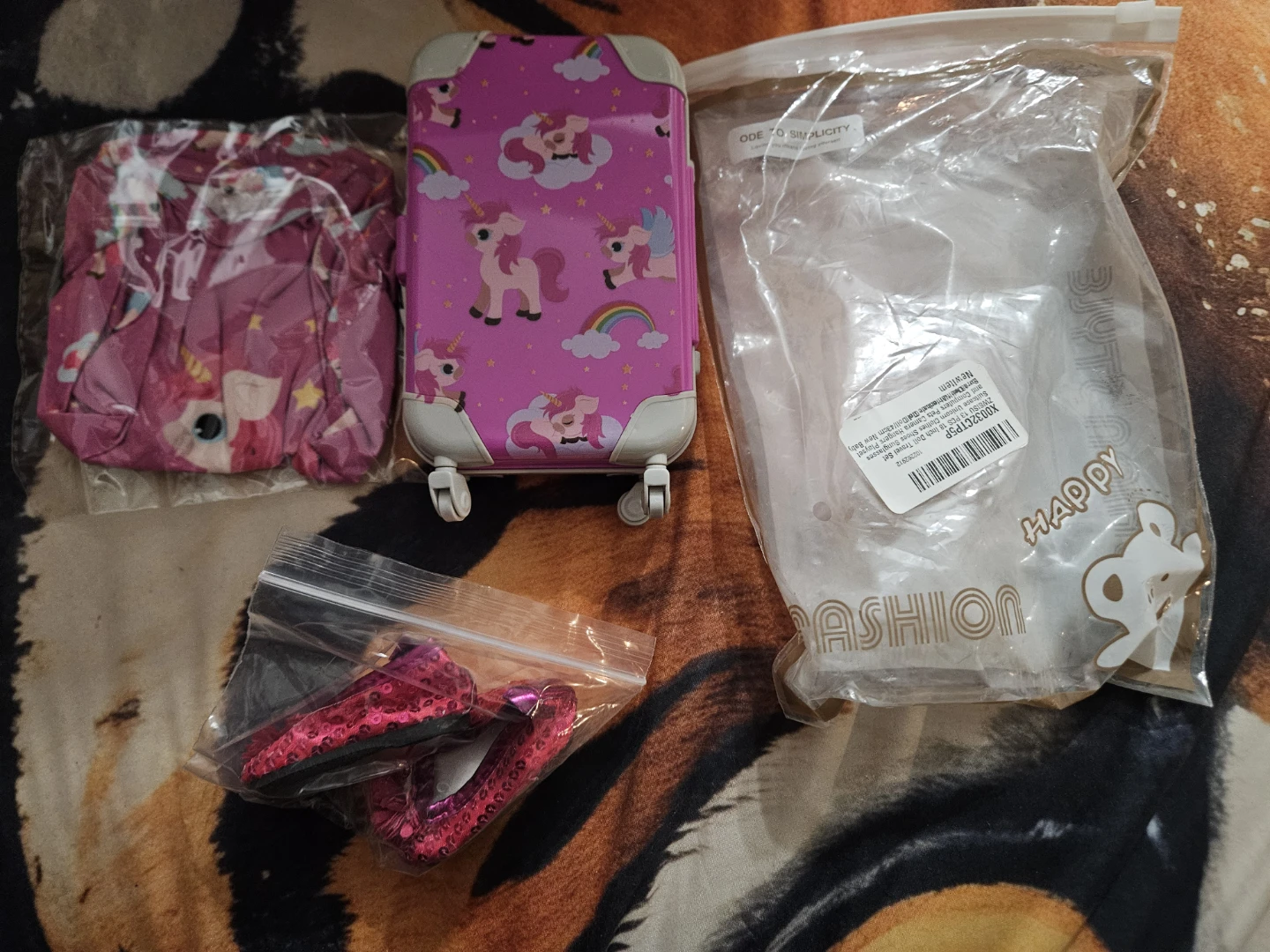 Doll Travel Set - Suitcase, Clothes, Shoes, More!