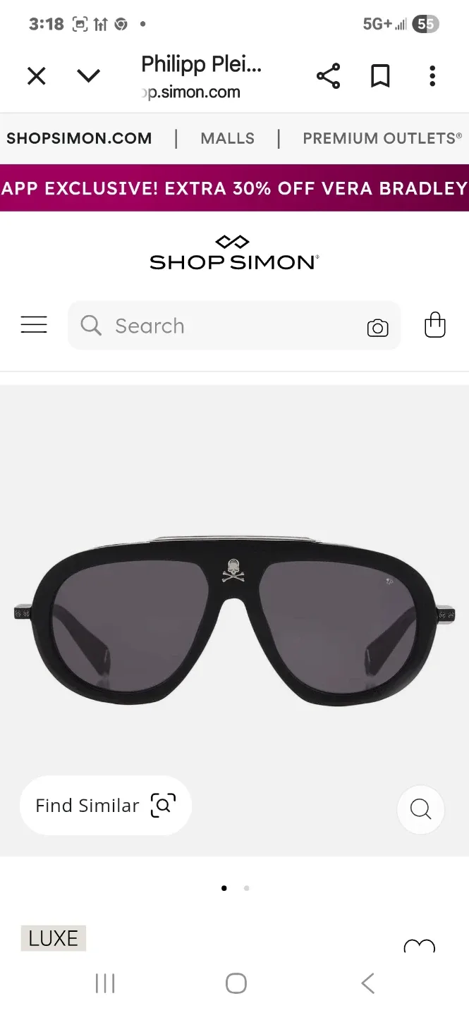 Philipp Plein Black Sunglasses image indicator(3)