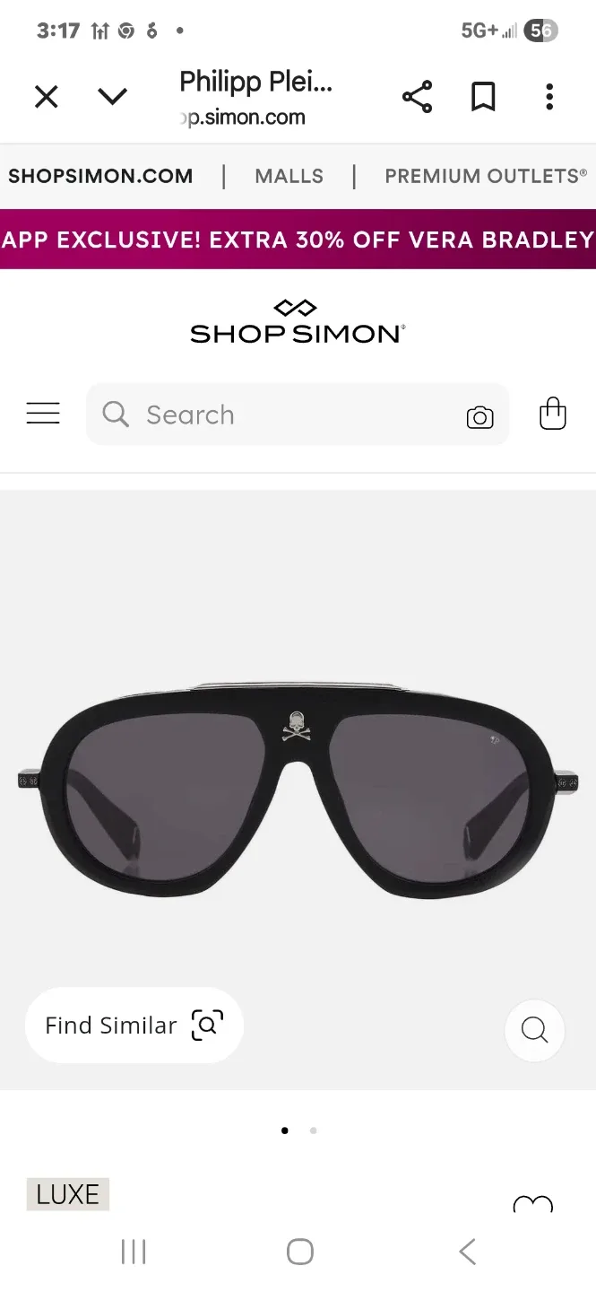 Philipp Plein Black Sunglasses image indicator(4)