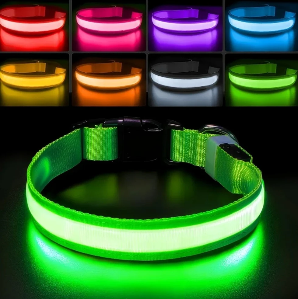 LED Dog Collar - Light Up Safety Collar - photo 2
