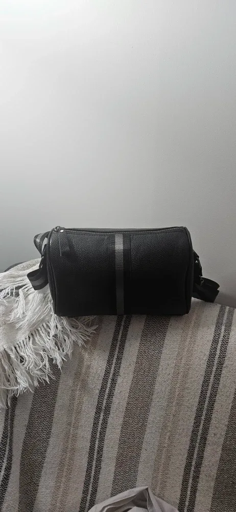 Black Leather Crossbody Bag