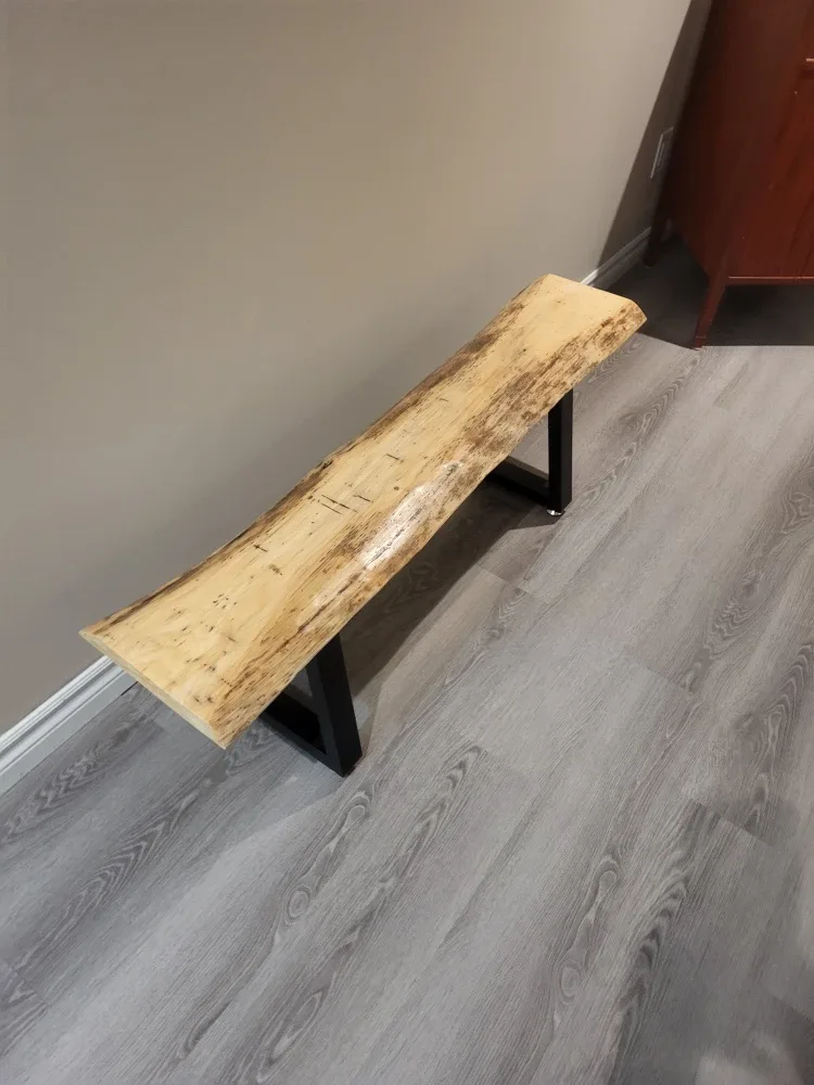 Live Edge Wood Bench 1