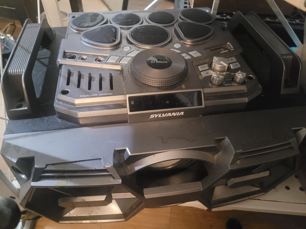 Sylvania Built-in DJ Effects Mixer Speaker