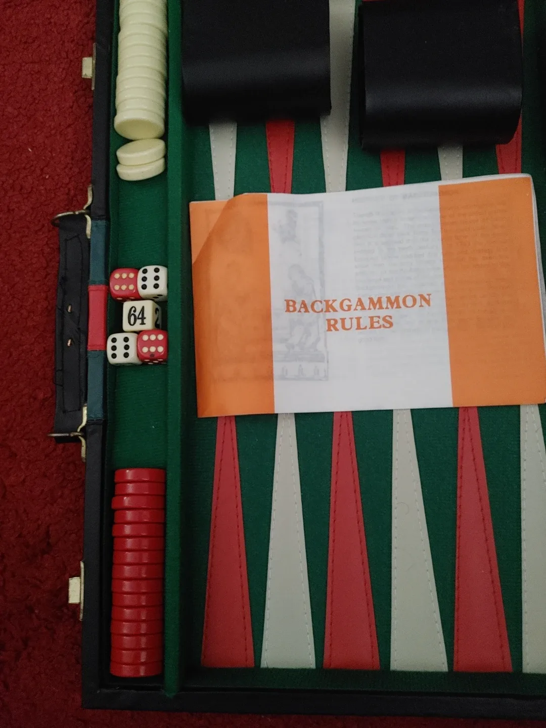 Backgammon Set with Rules 15" × 20" image indicator(3)