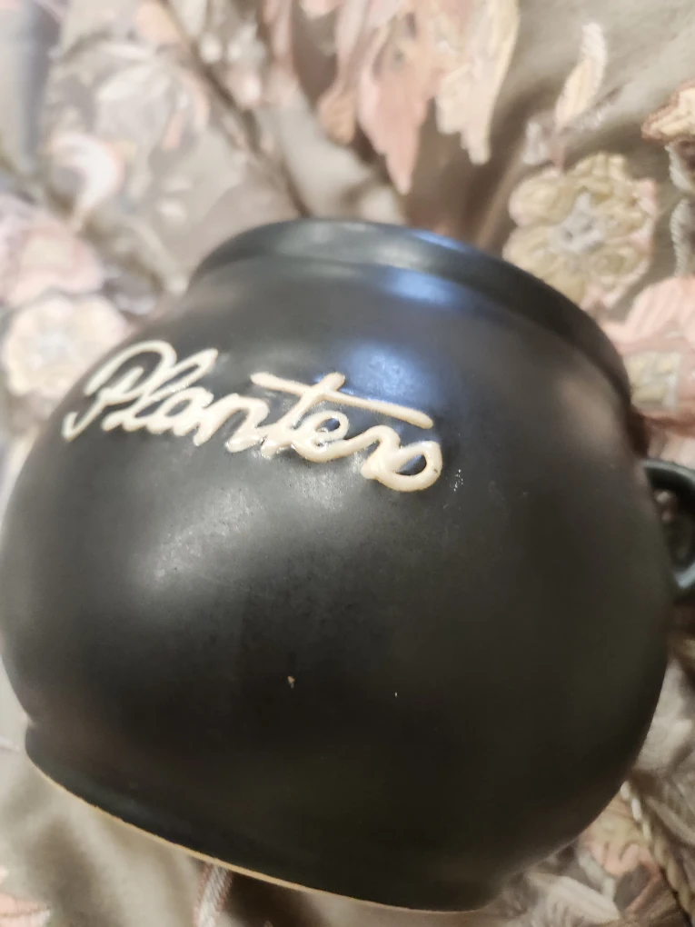 Planters Black Ceramic Jar with a tight lid. - photo 4