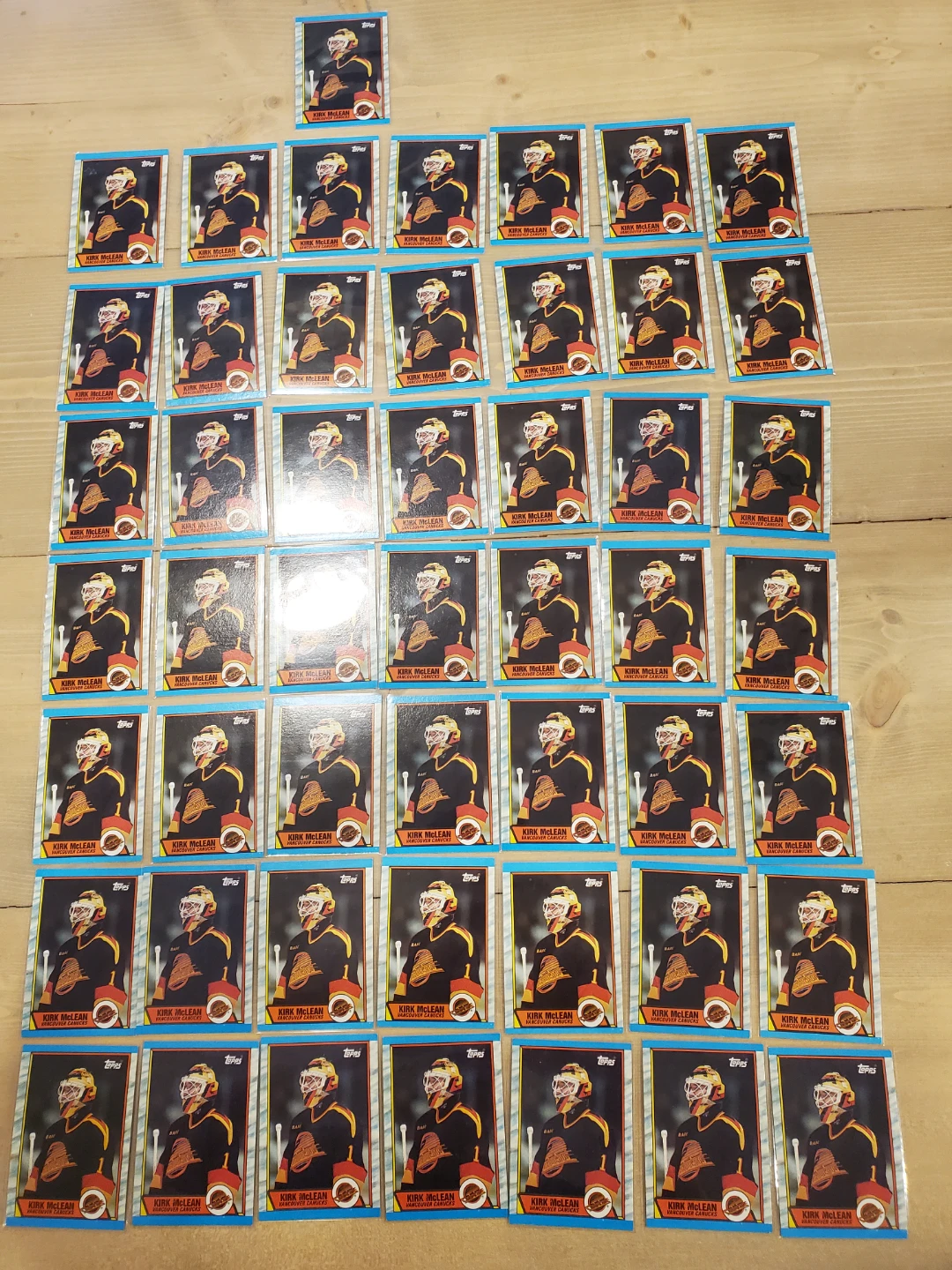 1989 Kirk McLean Topps ROOKIE Cards ( 50 Total)
