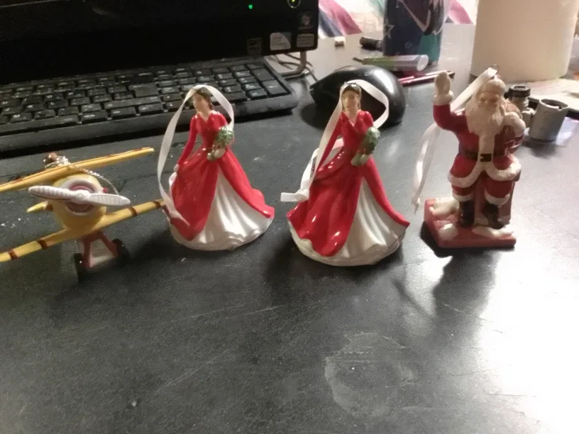 Royal Doulton Santa on Chimney & Deck the Halls