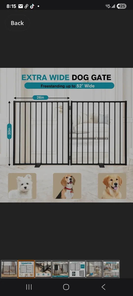Extra Wide Dog Gate Up to 52 Inch Wide brand new image indicator(2)