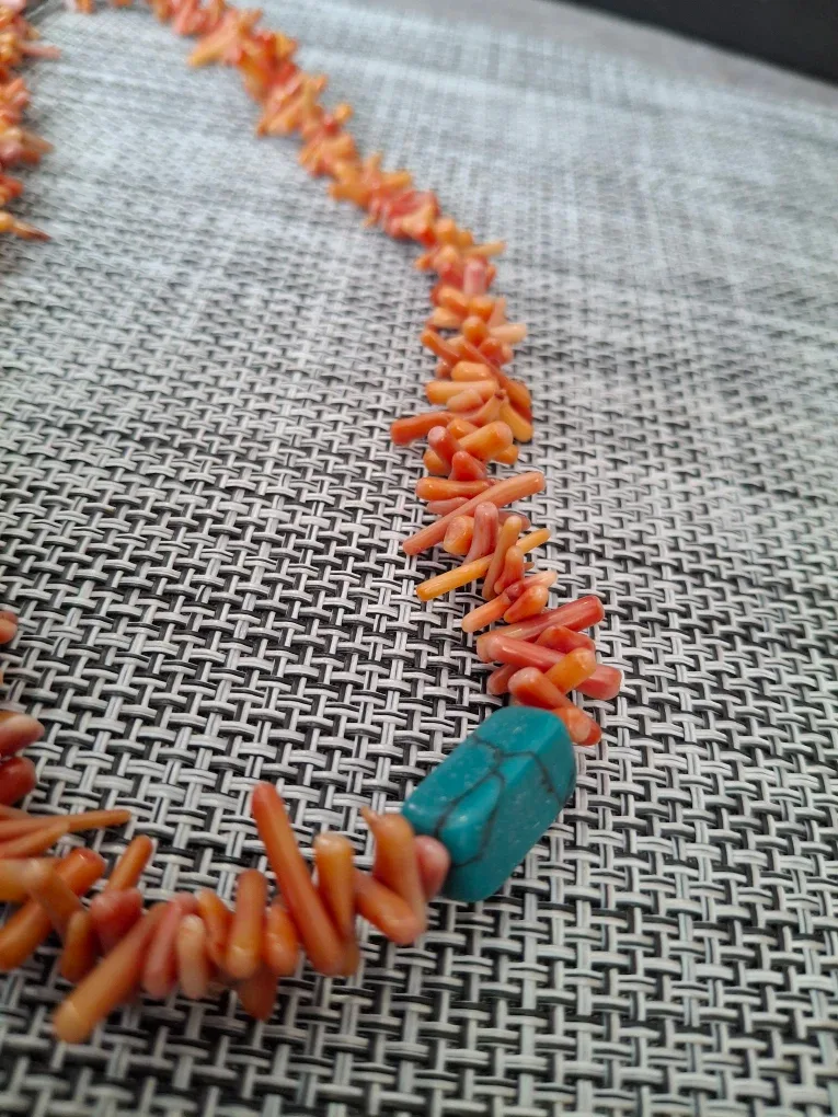 Coral and Turquoise Necklace image indicator(6)