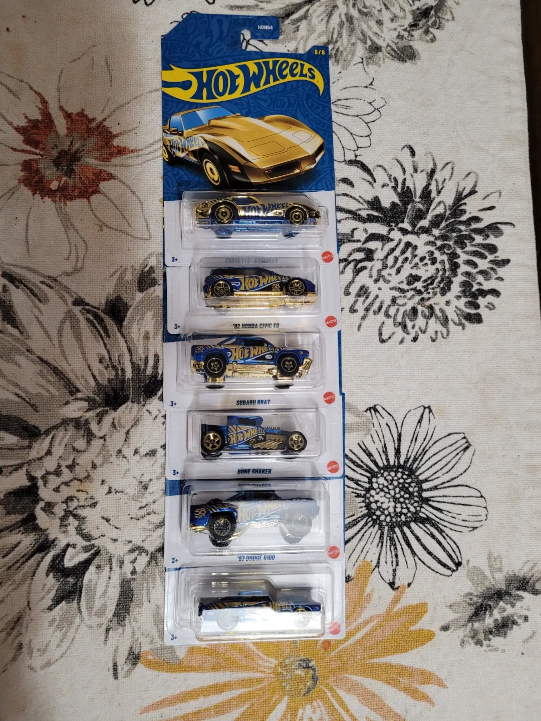 Hot Wheels 6-Car Set - Blue & Gold image indicator(3)