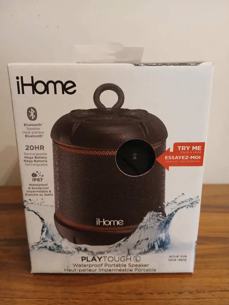 New iHome Bluetooth Portable Speaker