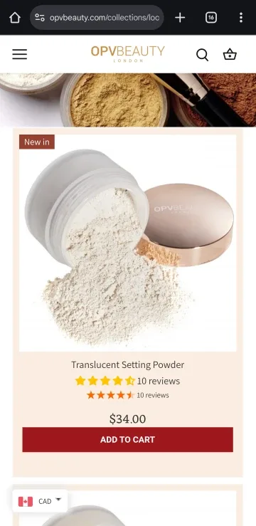 OPV Beauty Translucent Setting Powder image indicator(2)