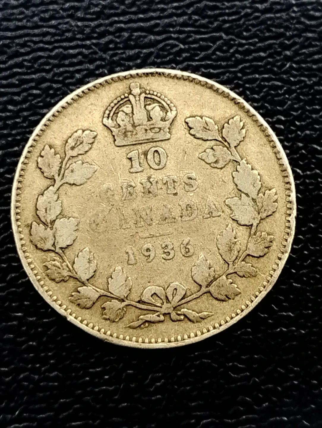 1936 Canadian 10 Cent Coin