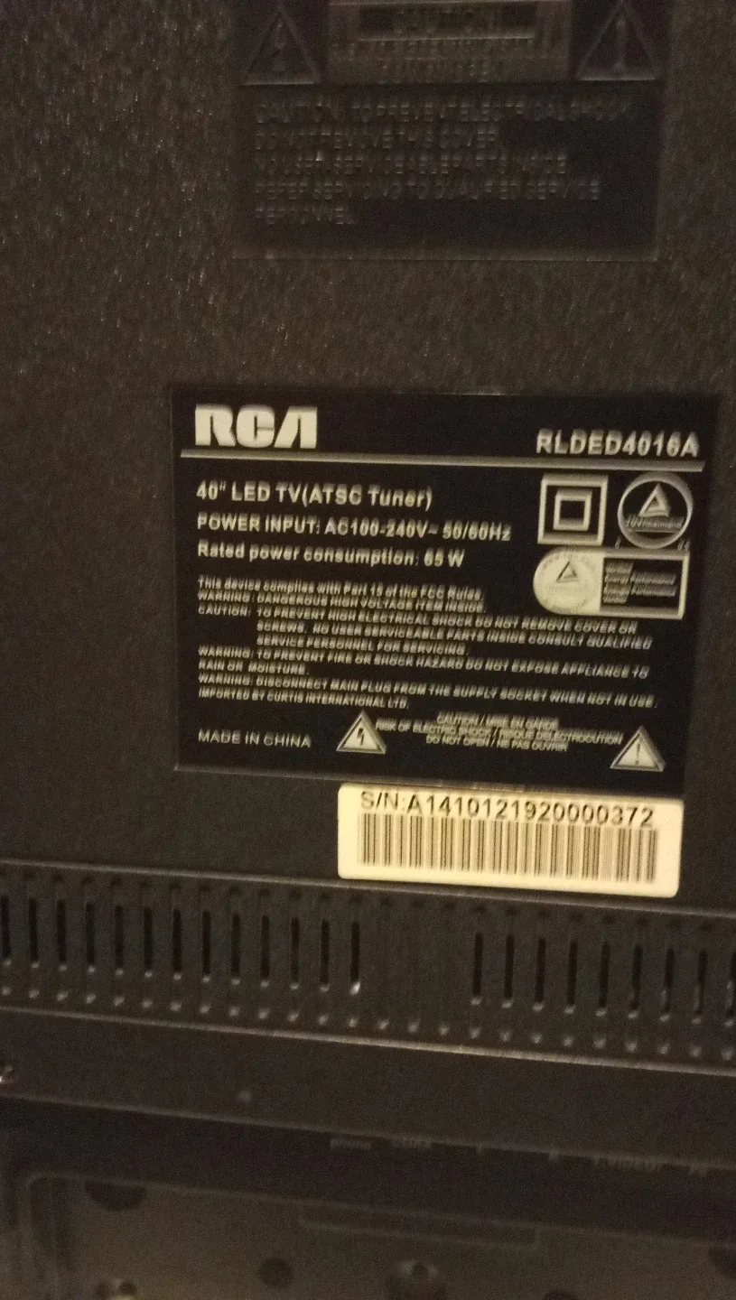 RCA 40" LED TV RLDE D4016A image indicator(3)