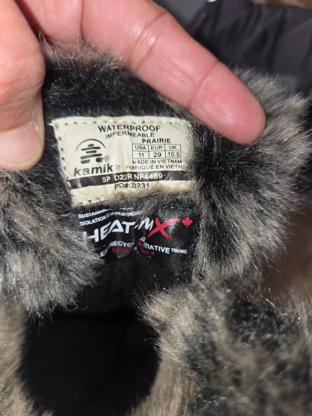 Kamik Prairie Kids' Winter Boots - Size 11 (Charcoal/Green) image indicator(4)