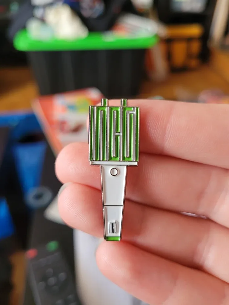 NCT lightstick enamel pin