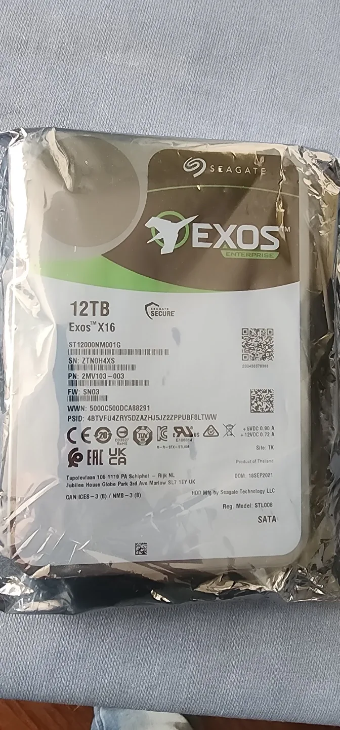 Seagate Exos X16 12TB Hard Drive - New