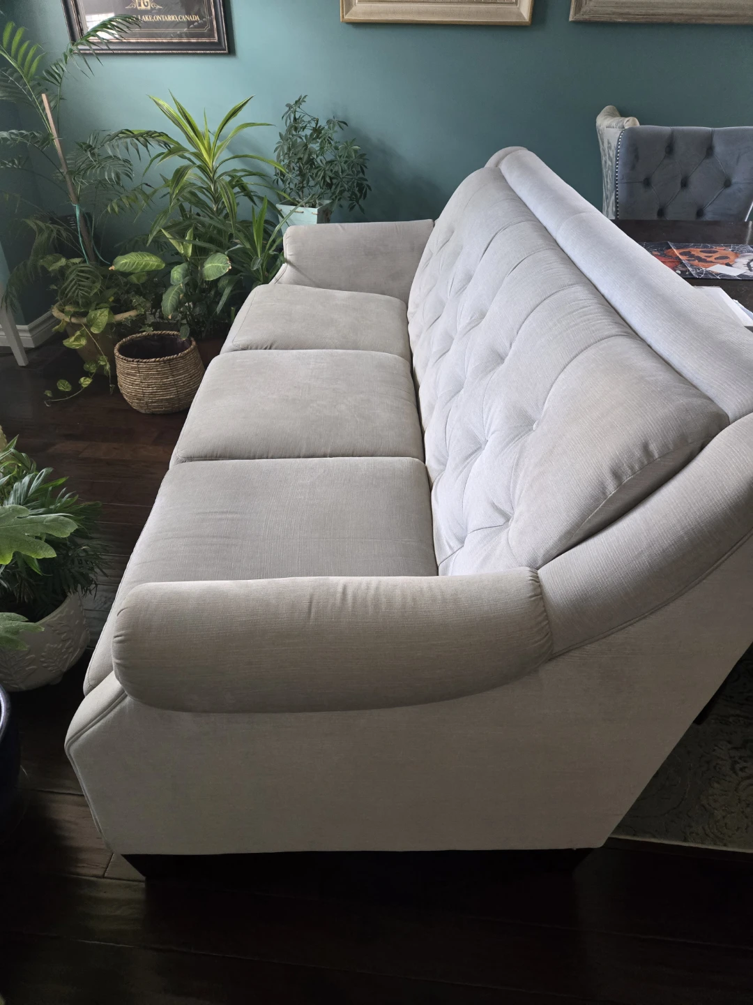 Light Grey Sofa - Gently Used - photo 2