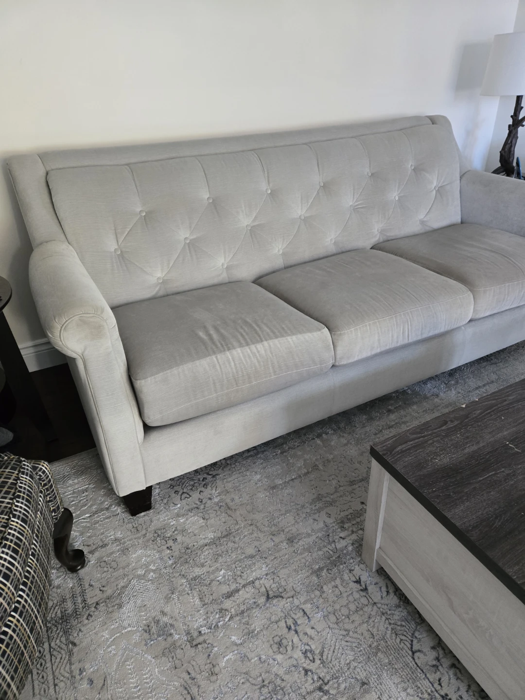 Light Grey Sofa - Gently Used - photo 4