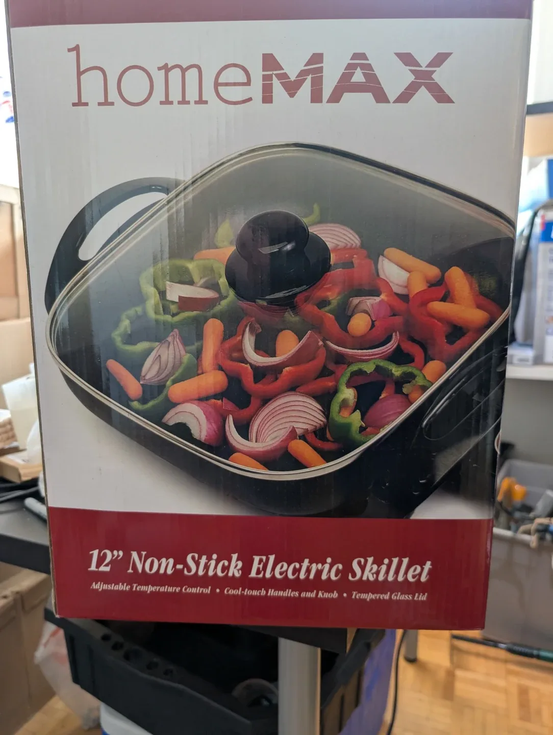 homeMAX 12" Non-Stick Electric Skillet - New thumbnail