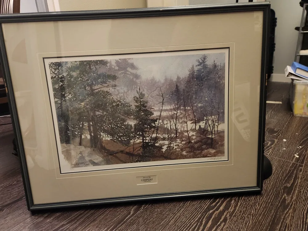 Framed Hemlock Marsh  by N. Engle - Limited Edition Print