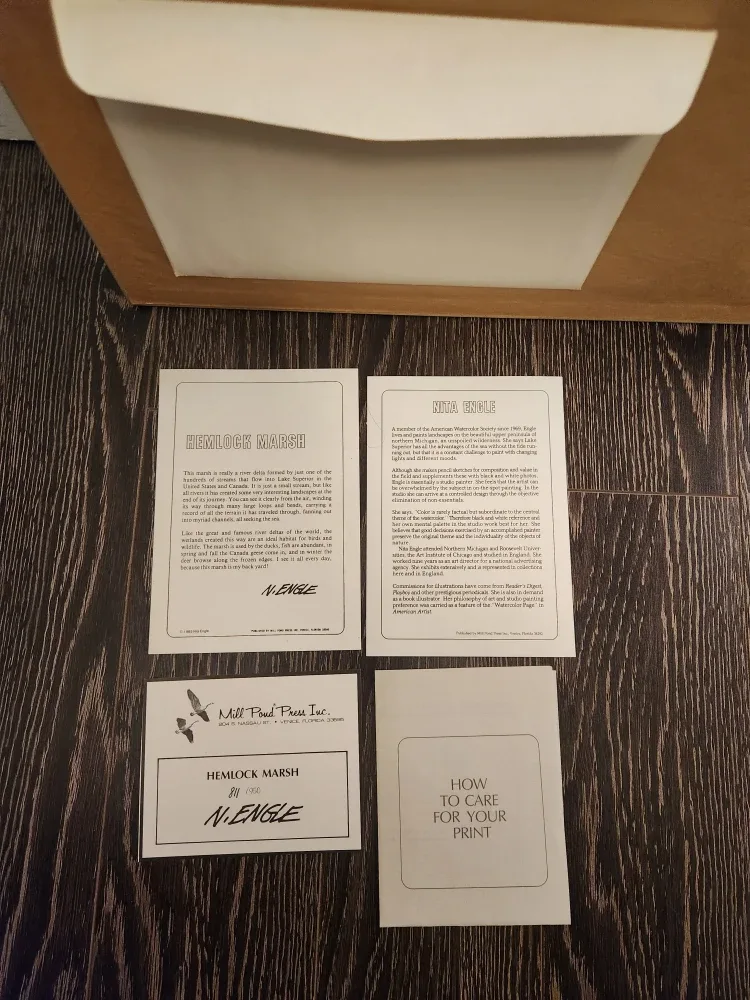 Framed Hemlock Marsh  by N. Engle - Limited Edition Print image indicator(3)