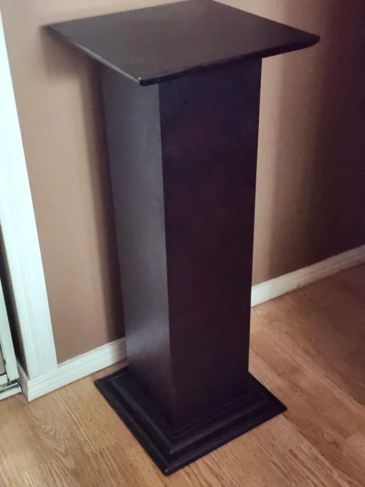 Solid Wood Pedestal Stand image indicator(5)