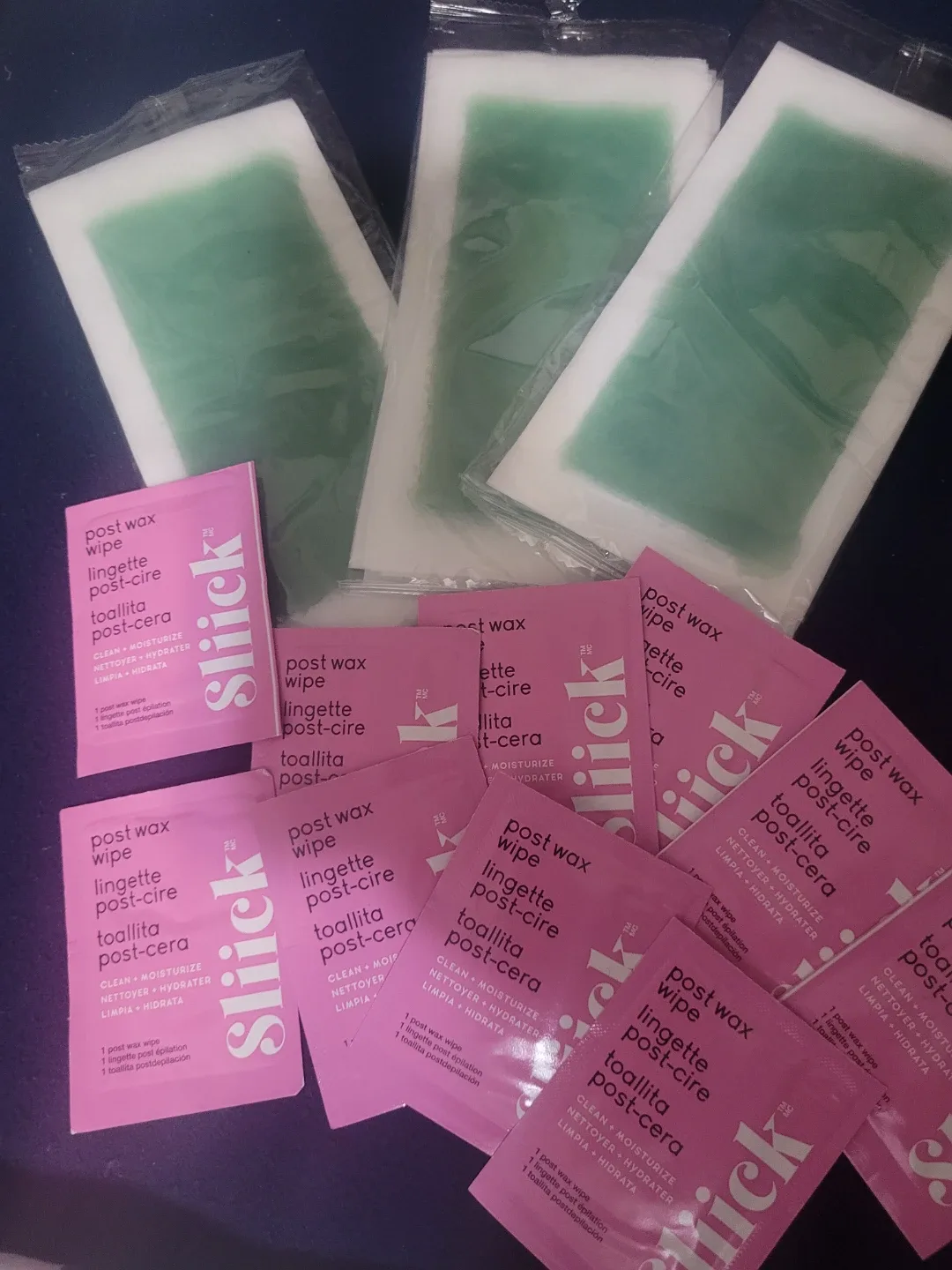 30 Sliick Wax Strips + 10 post wax wipes image indicator(2)