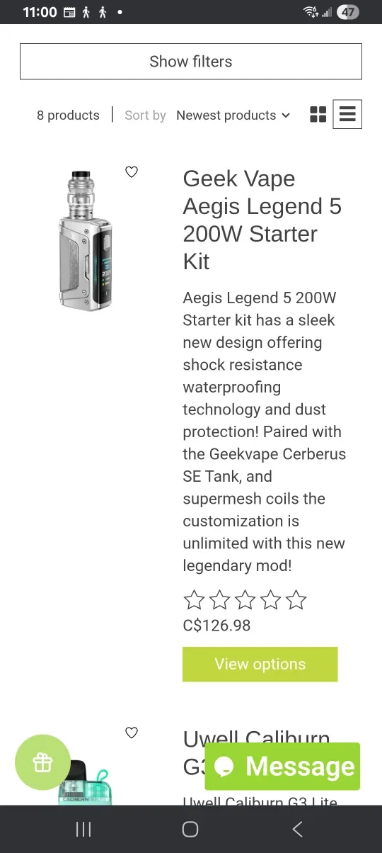 Aeglos H2 Vaping Device Kit - Classic Black image indicator(8)