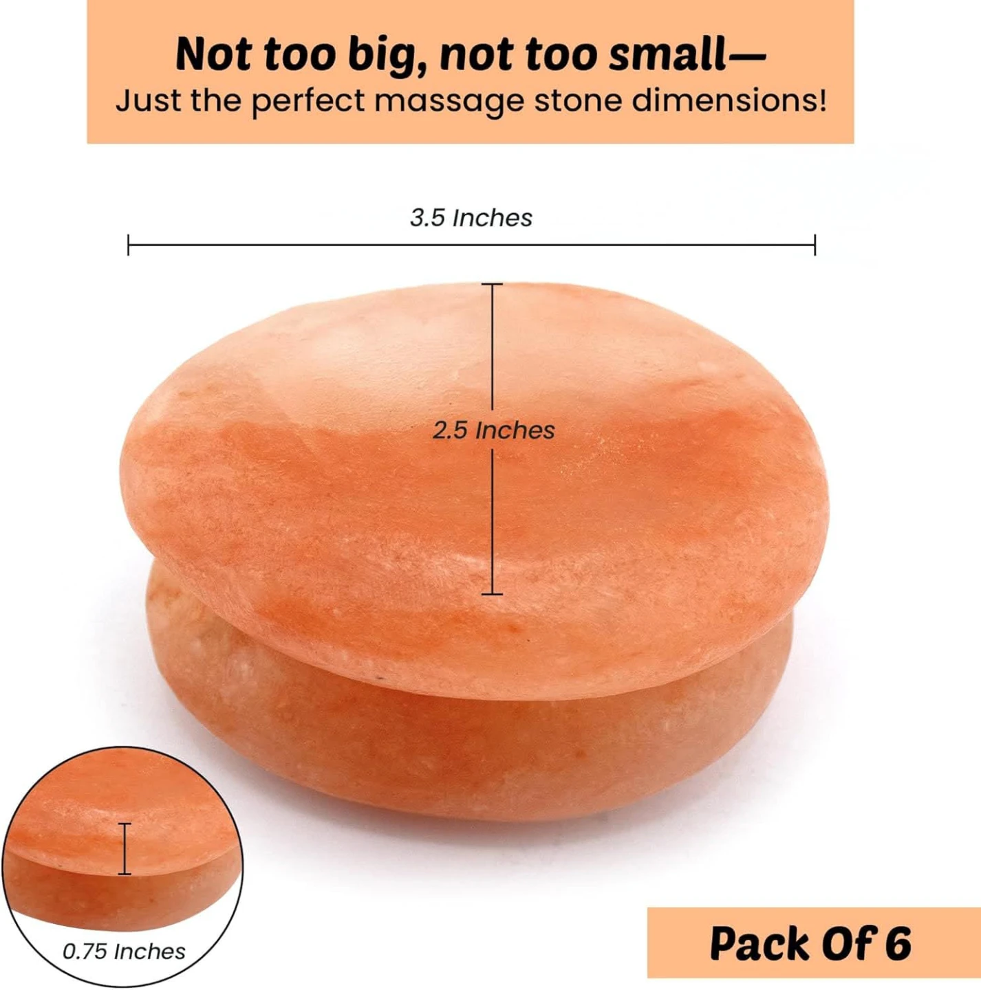 NEW~ Pink Crystal Stone Massage Stones (Hot & Cold) – 6pcs - photo 2