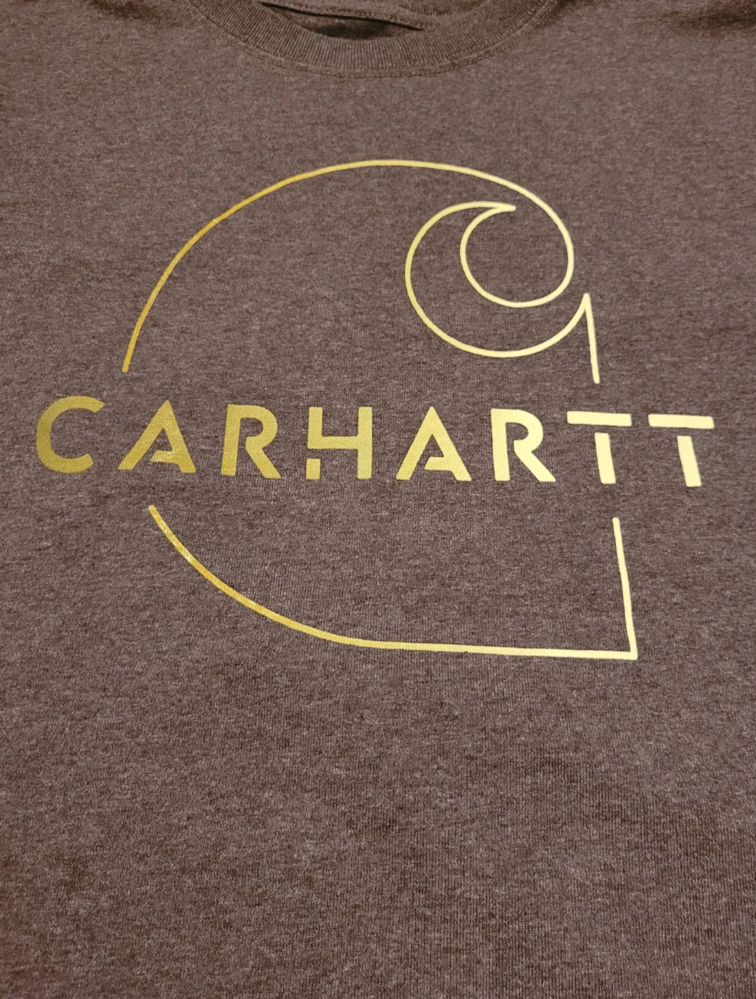 CarHartt T Shirt Brown Womens Sz Large loose image indicator(2)