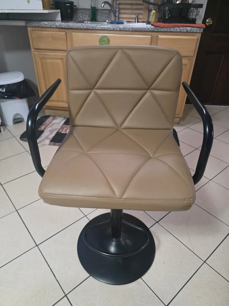 Adjustable Swivel Bar Stool with Arms (2 chairs)