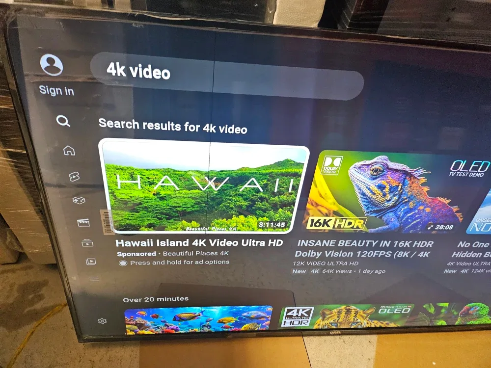 NOT NEGOTIABLE! 55" ONN 4K SMART ROKU TV! $135 image indicator(8)