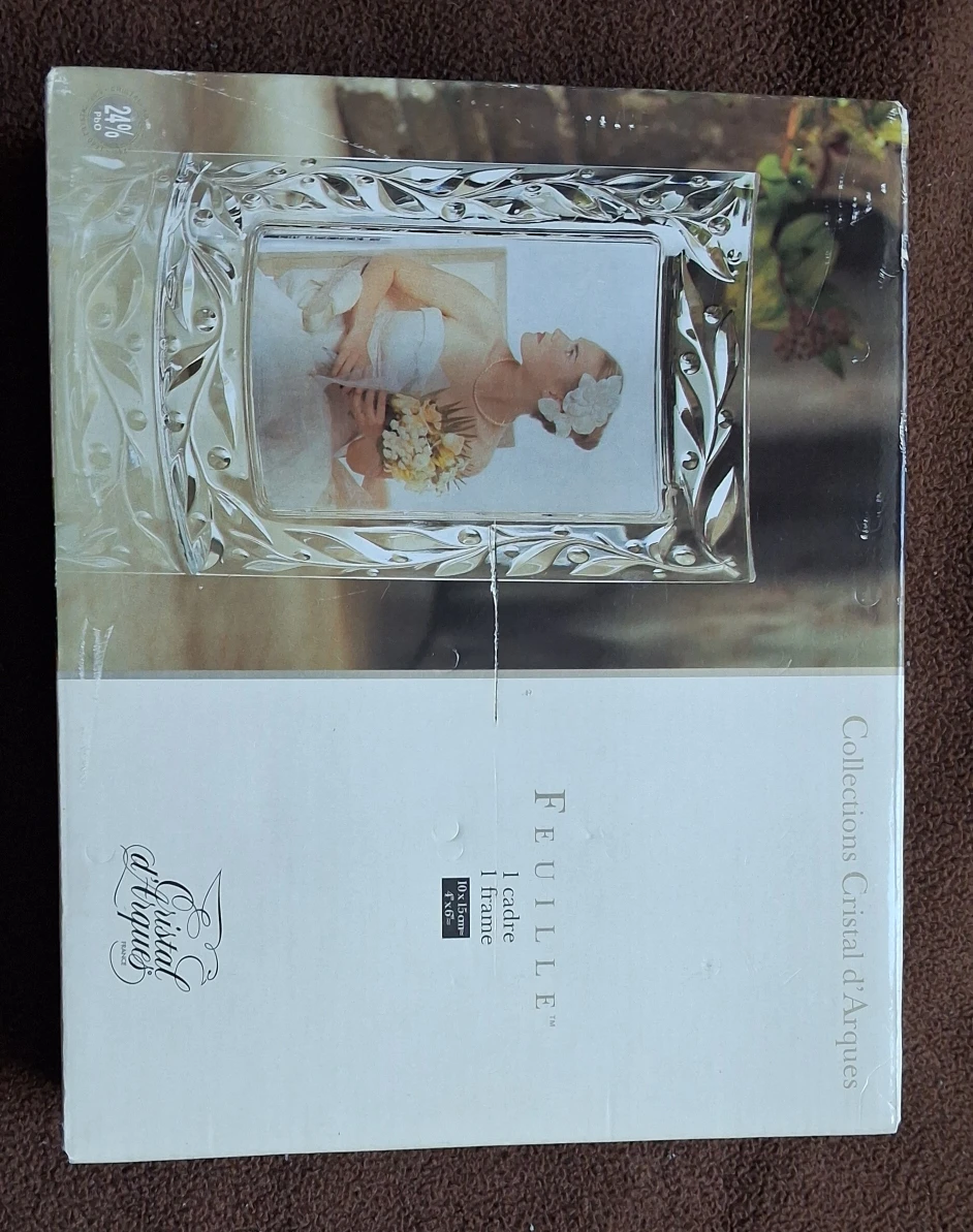 Cristal d'Arques 'Feuille' Picture Frame