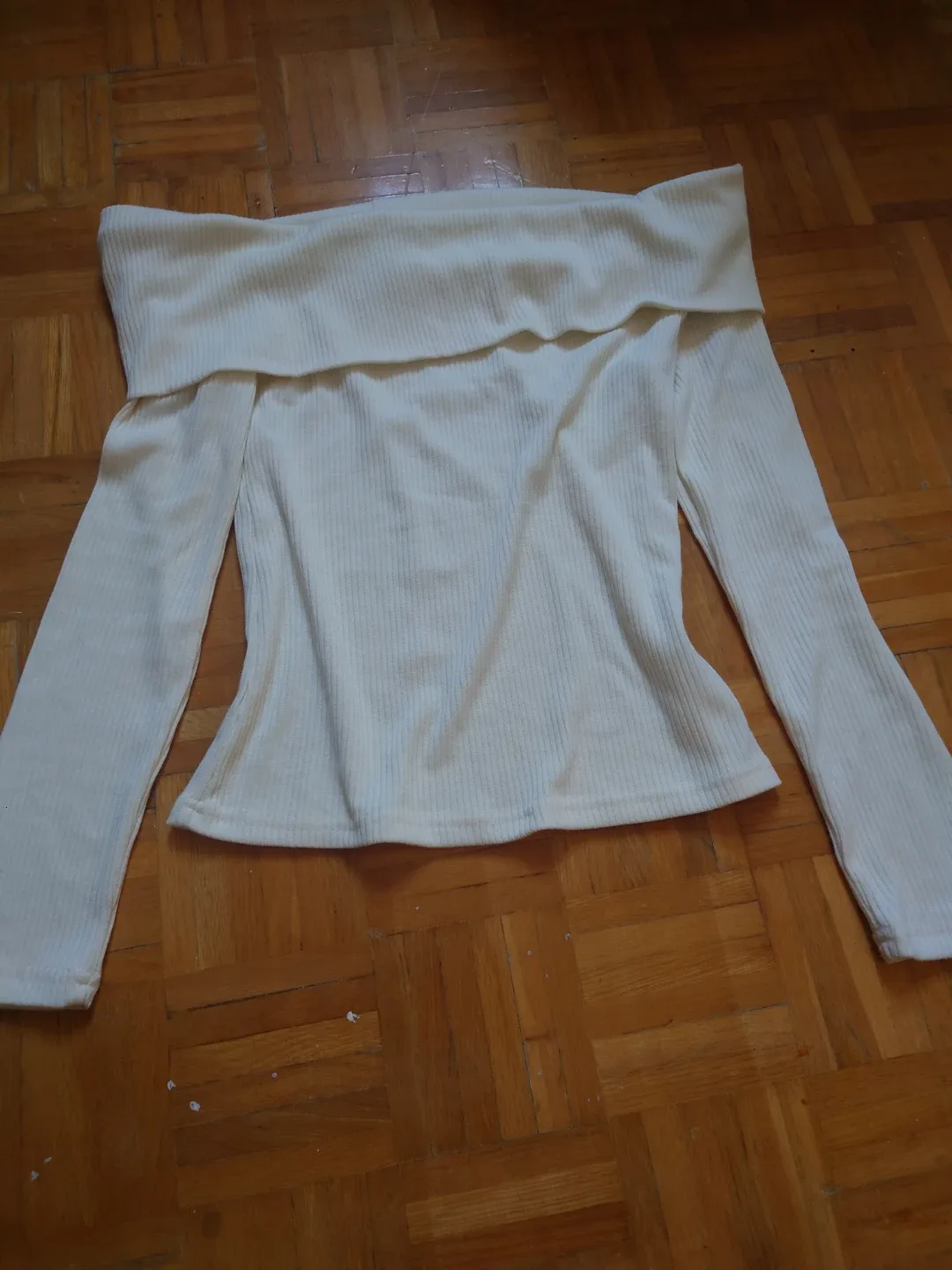 Off-the-Shoulder Long Sleeve Top