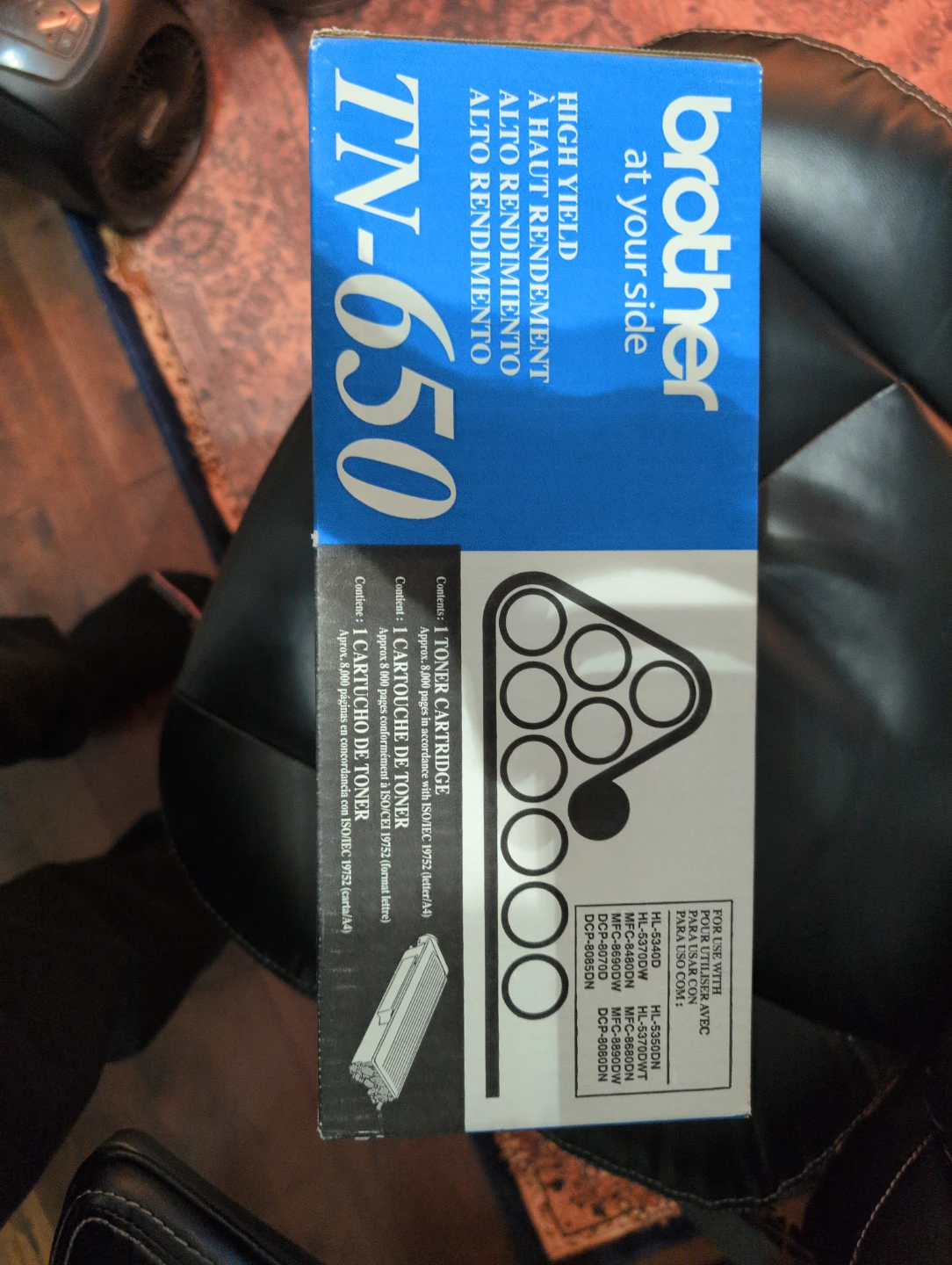 Brother TN-650 High Yield Toner Cartridge