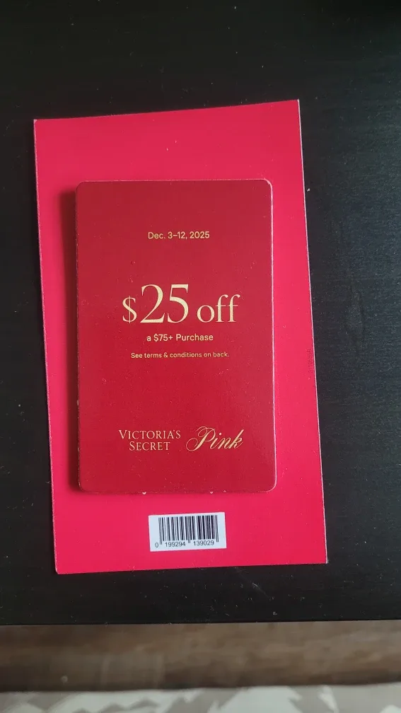 Victoria's Secret Pink $25 off Voucher Exp 2025