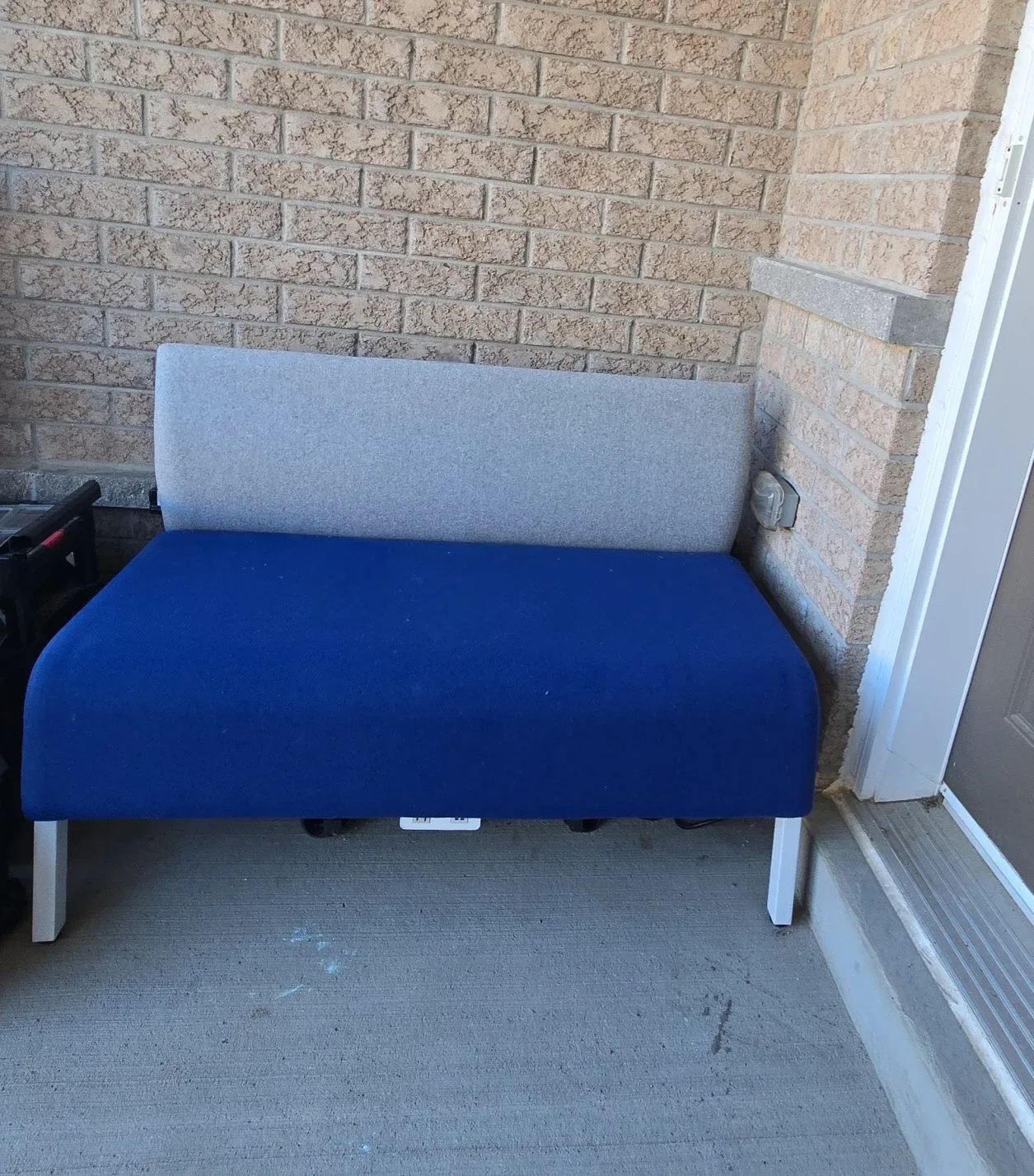 Blue & Grey Bench with USB & Outlet $90 for both image indicator(2)