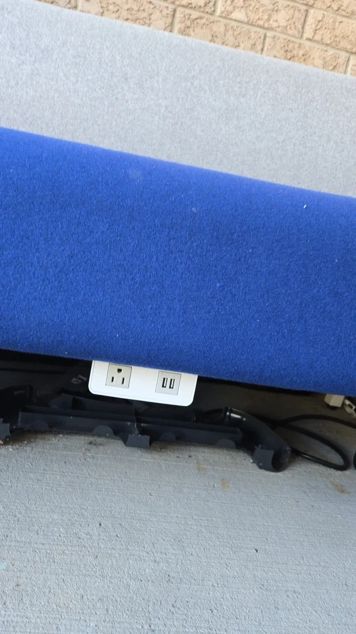Blue & Grey Bench with USB & Outlet $90 for both image indicator(3)