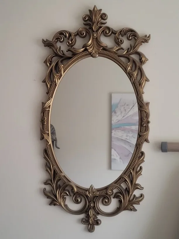 Ornate Oval Wall Mirror