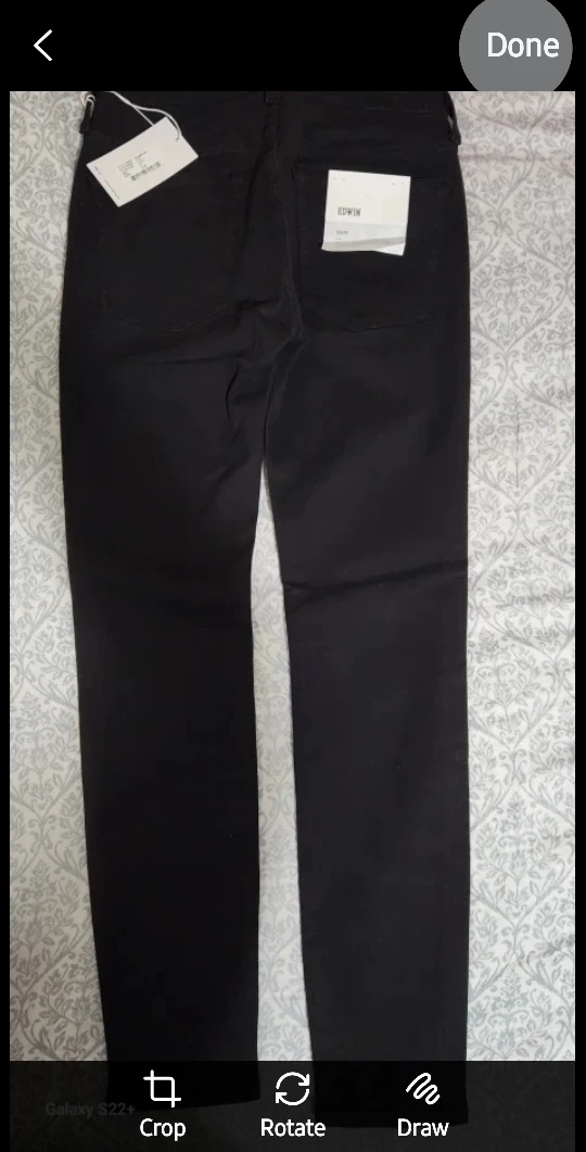 Edwin Pixie Black Jeans Size 27 - New with Tags! - photo 3