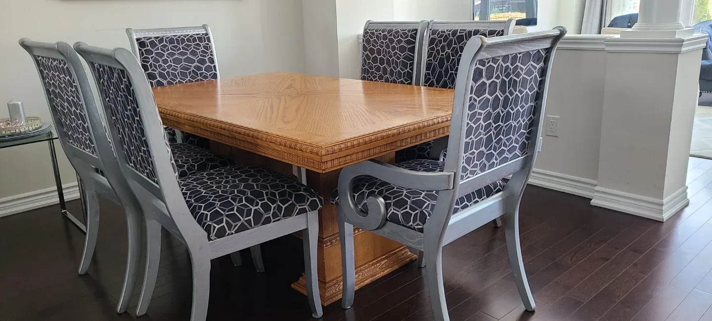 Wooden Dining Table Set with 6- 8 Chairs image indicator(4)