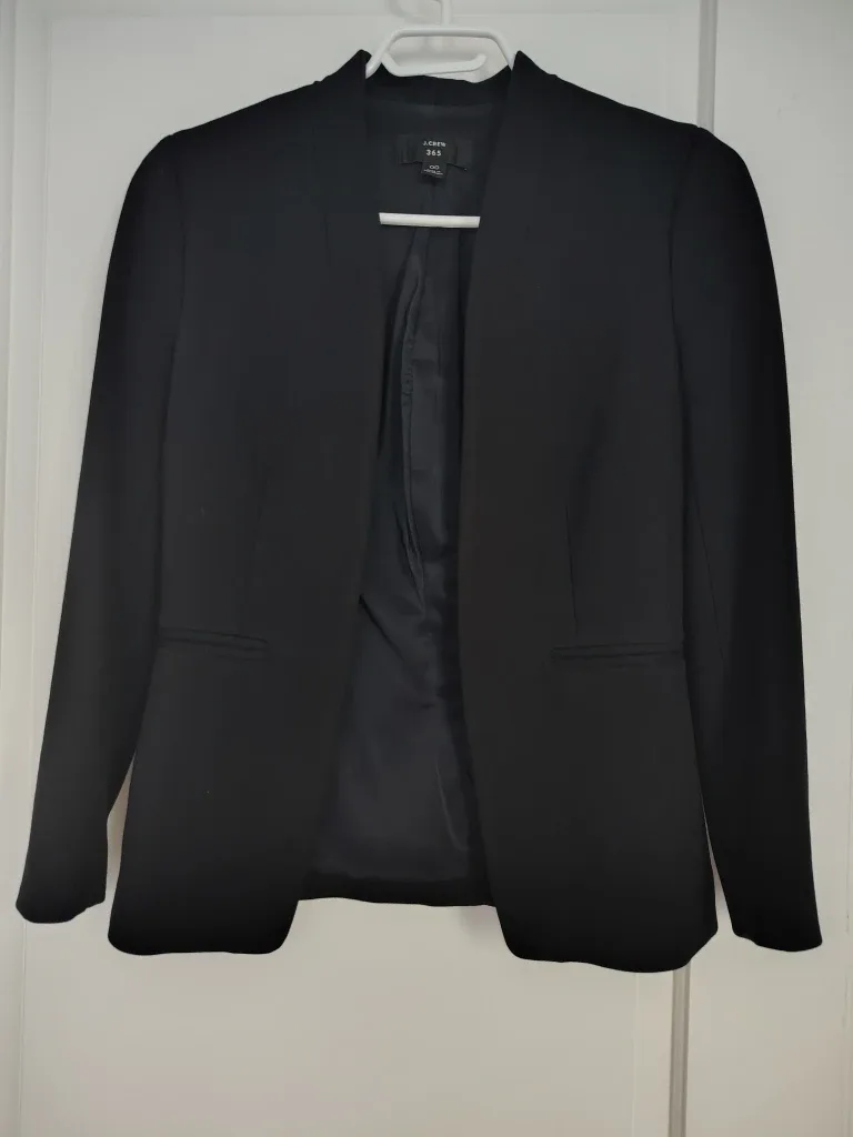 J.Crew 365 Black Blazer - Size 00 thumbnail