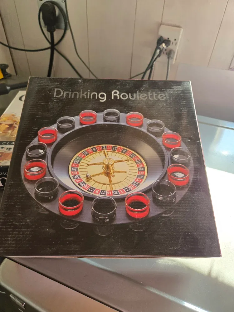 Shot Glass Chess Set & Drinking Roulette Game