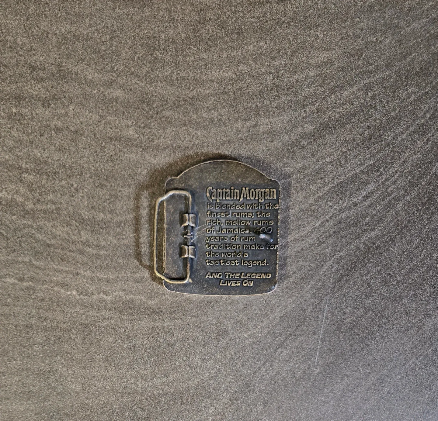 Vintage Brass Captain Morgan Rum Belt Buckle image indicator(3)