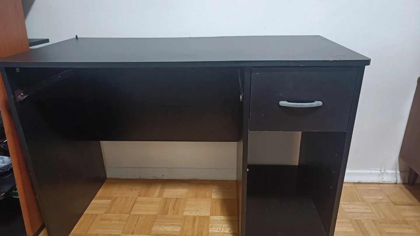 Black Desk with Drawer