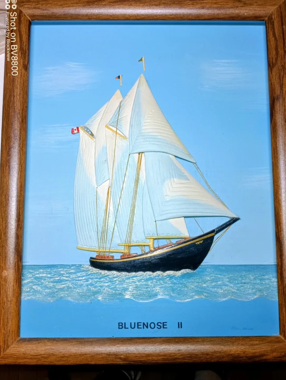 Hand Carved Rod Deon Bluenose II