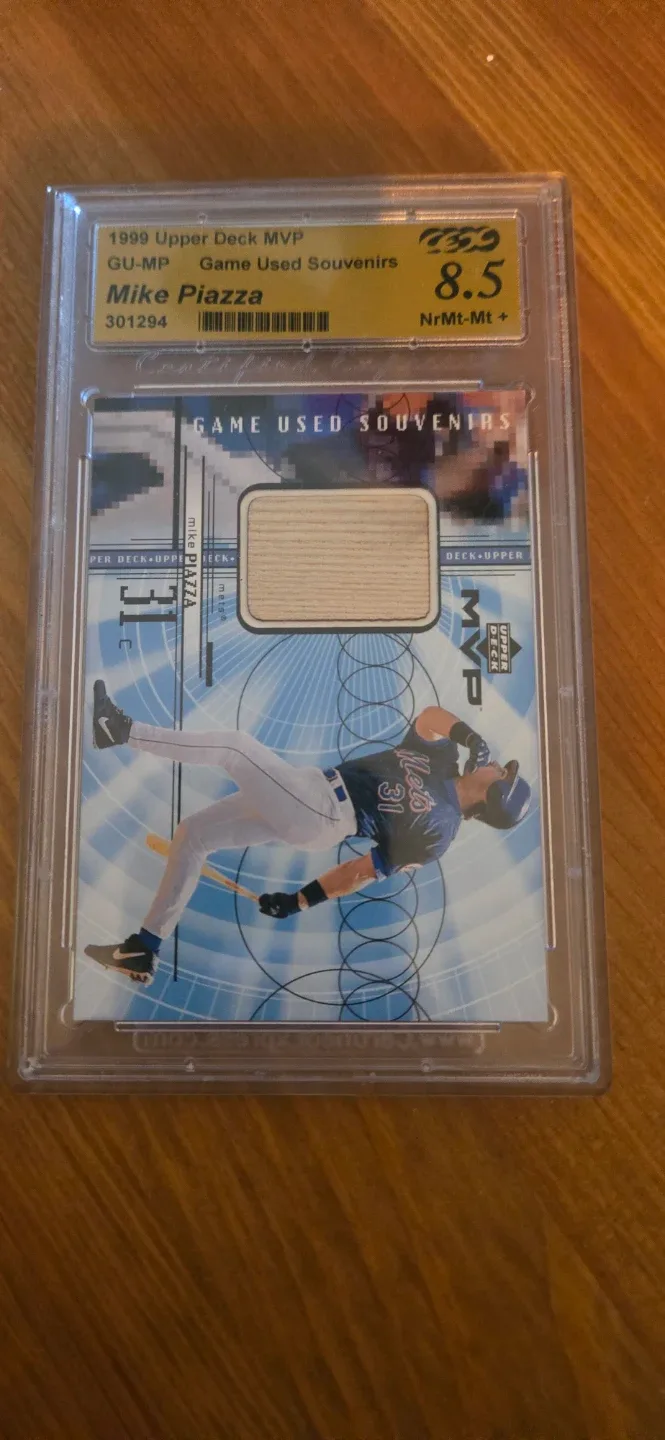 Mike Piazza 1999 Upper Deck MVP Baseball Card graded #cleanout