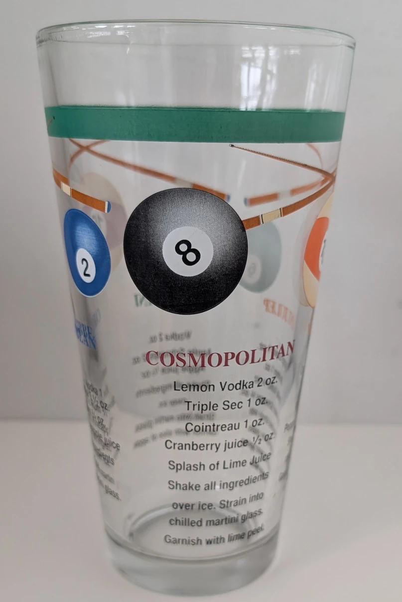 Arcoroc Bullard Pool Ball Cocktail Shaker