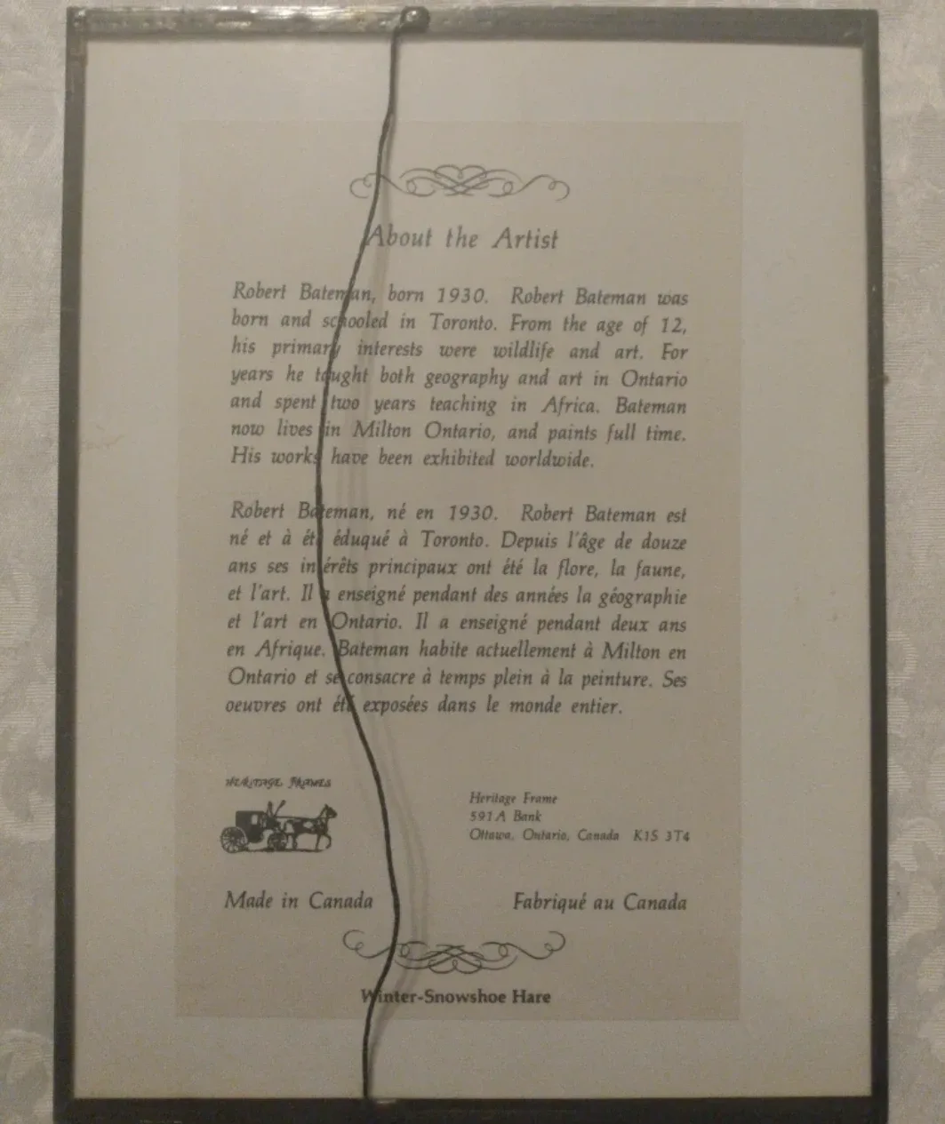 🎨  Winter Snowshoe  Hare  Sketch.  By  Robert Bateman image indicator(3)